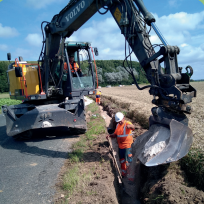 Post-travaux : Extension du réseau de collecte à Landrethun-le-Nord
